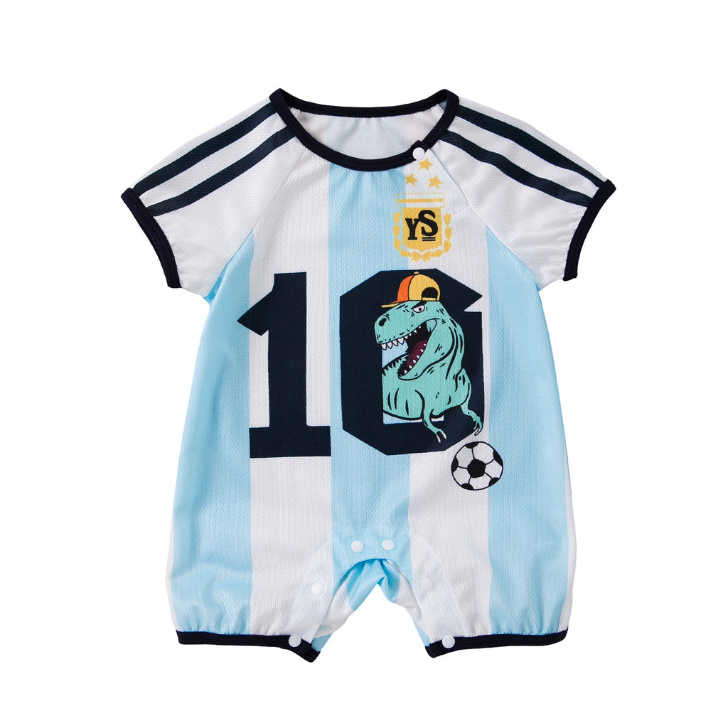 Football Baby Romper for Boys and Girls, Infant Sports Onesie with Safe Fabric