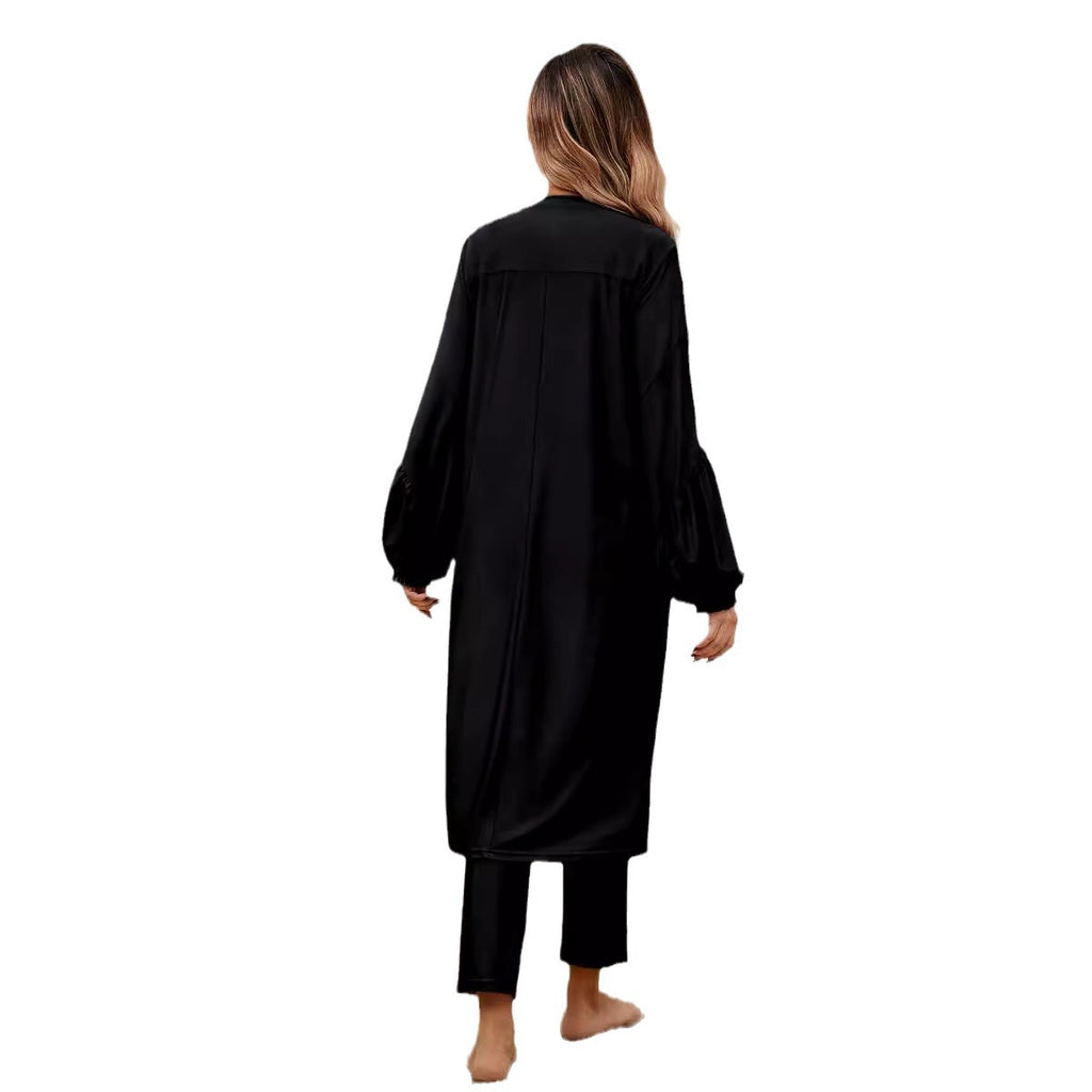 Sunscreen long sleeved swimsuit three piece set