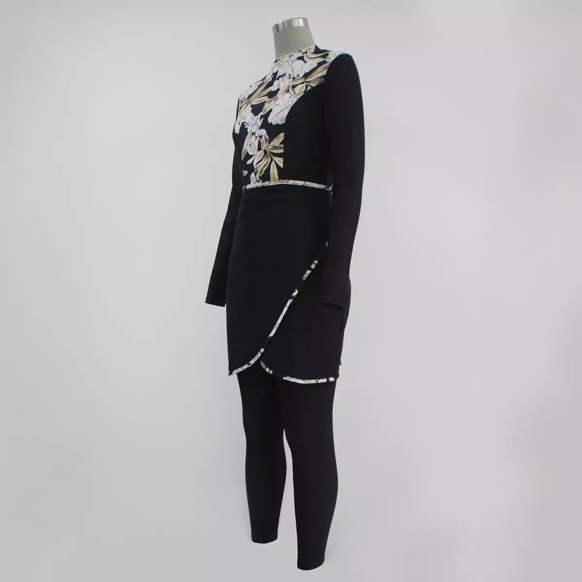 Full surround sun protection swimsuit three piece set