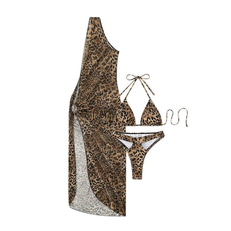 Three-Piece Swimwear Set for Women, Bikini Style, Beach Swimwear