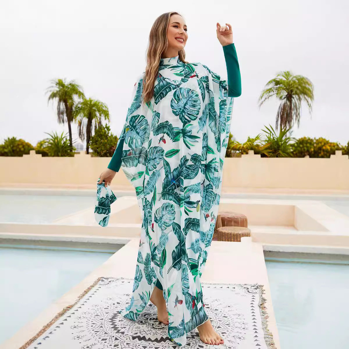 Sunscreen split swimsuit four piece set