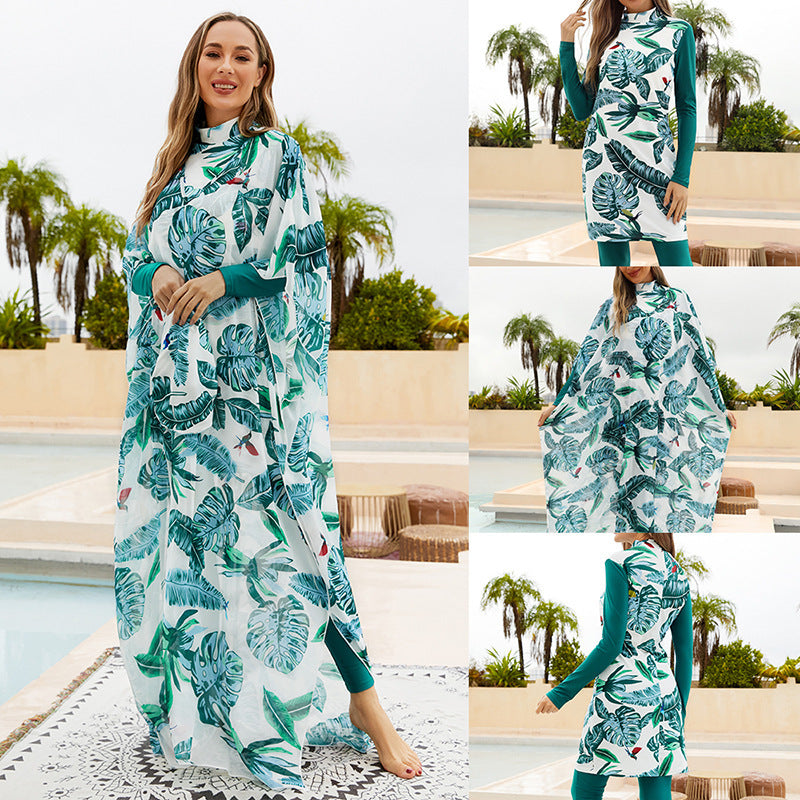 Sunscreen split swimsuit four piece set
