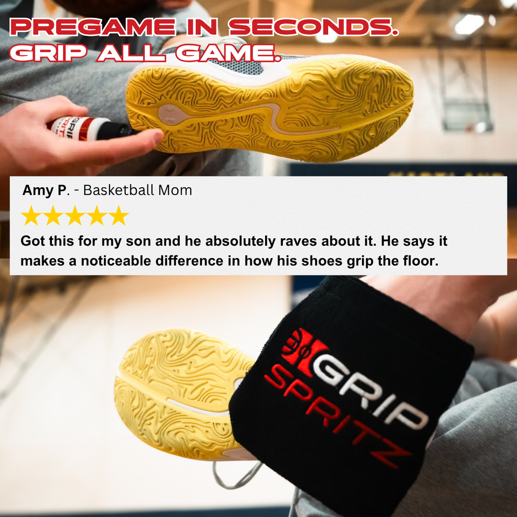 Grip Spritz Basketball Shoe Grip Spray | 1 Bottle + Spritz Mitt