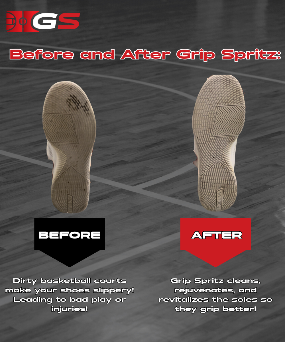 Grip Spritz Basketball Shoe Grip Spray | 1 Bottle + Spritz Mitt