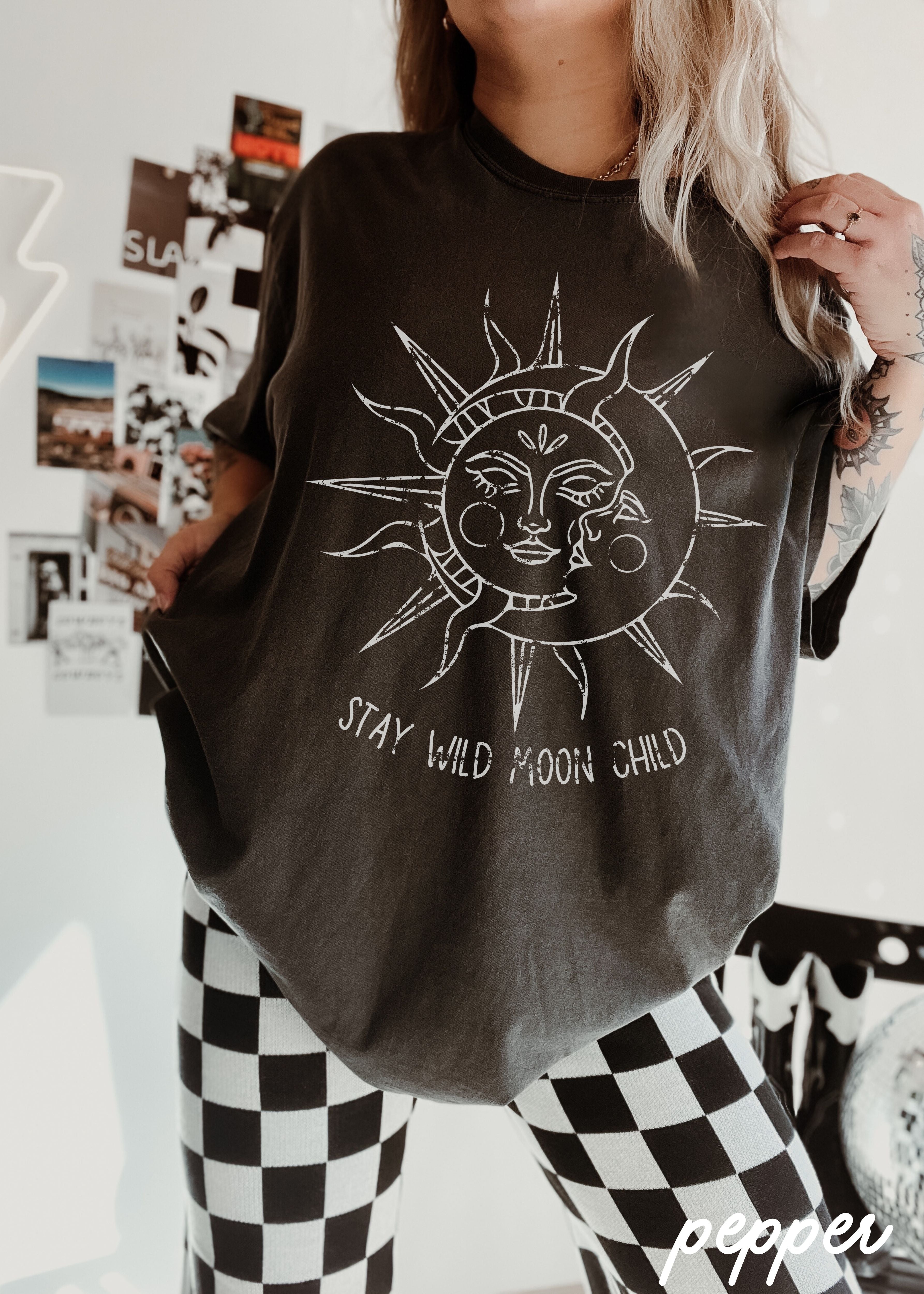 Sun & Moon Tee *3 Colors (S-3X)