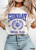 Sunday Social Club Tee *10 Colors (S-3X)